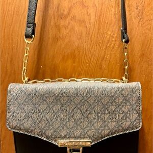 Anne Klein Black and Gold Crossbody Bag